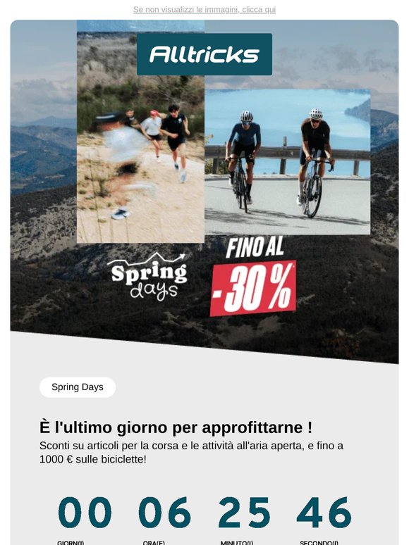 Ultimo giorno per approfittarne!