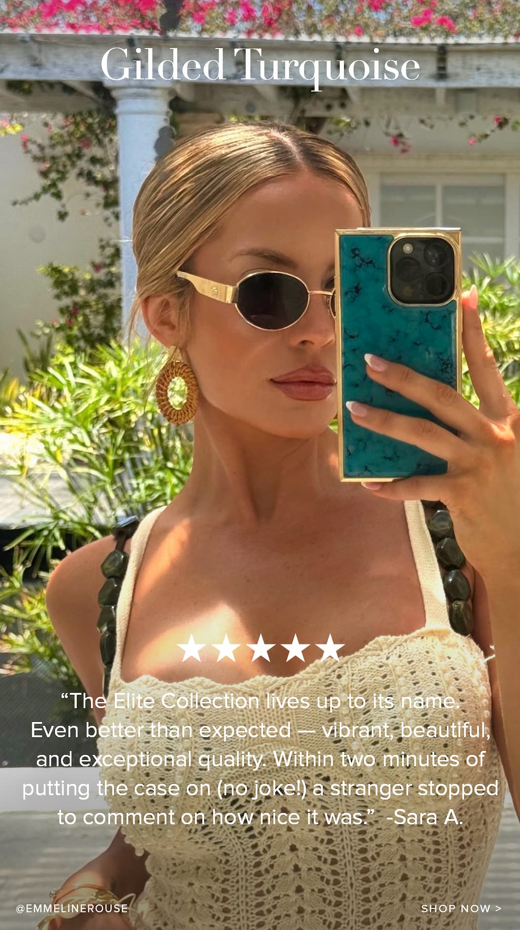 gilded turquoise