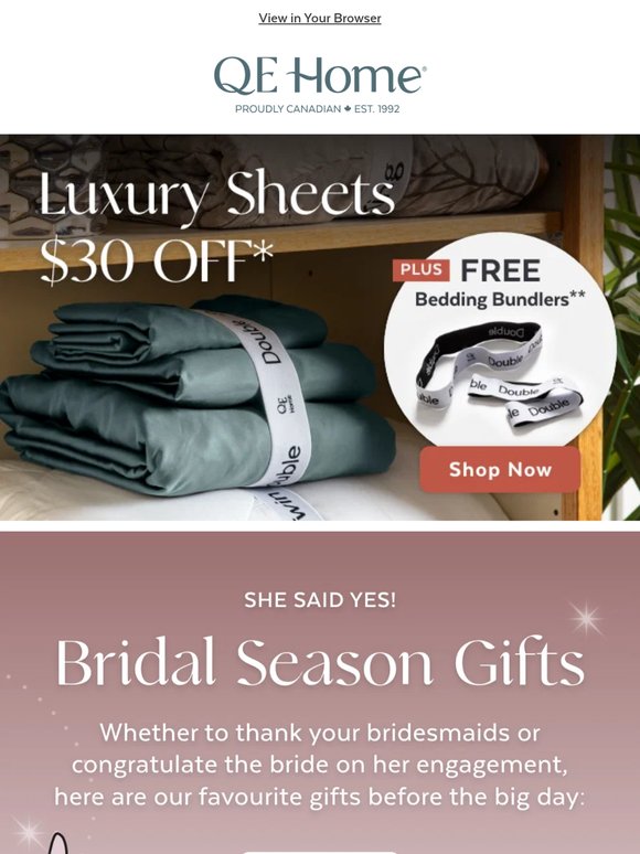 It’s wedding season! Say “I do” to perfect bridal gifts 💍🤍