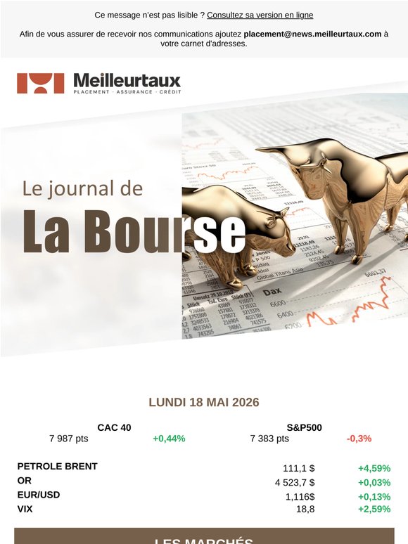 Le Journal de la Bourse du 18 mai