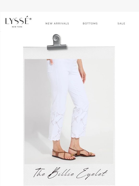 Chic and Timeless: The Billie Eyelet in White