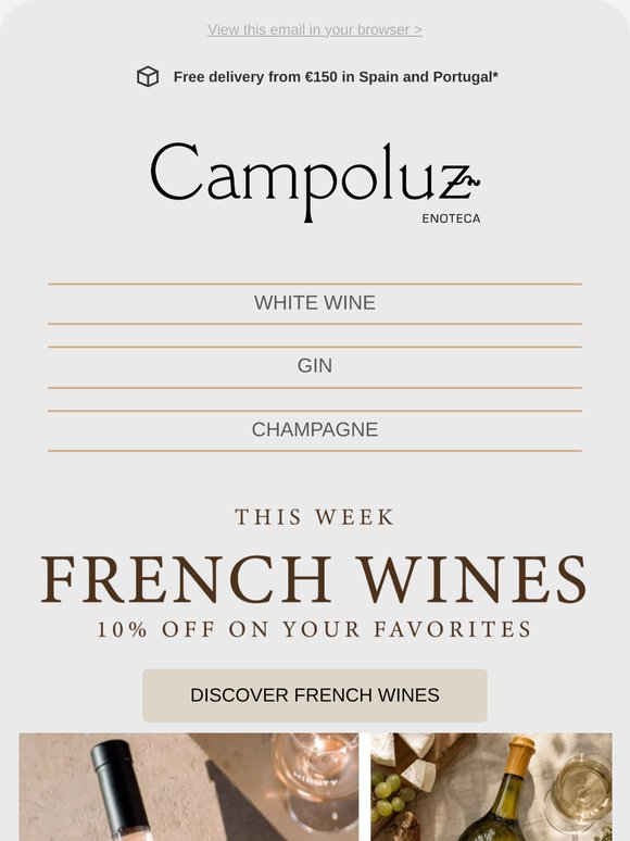 Extra 10% off French wines 🍷 Journey across France through its finest wines