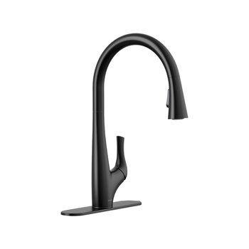 Kohler Bevin Pull-Down Kitchen Faucet, Matte Black