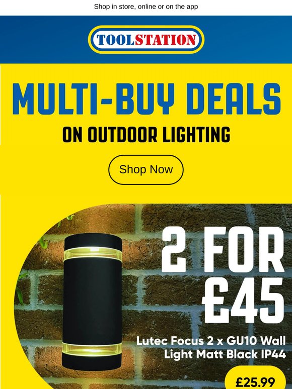 Multi buy deals on Outdoor Lighting 💡