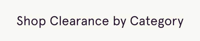 Shop clearance by category
