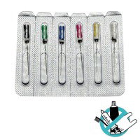 H File: Limas de Acero Inoxidable para Endodoncia (6 uds)