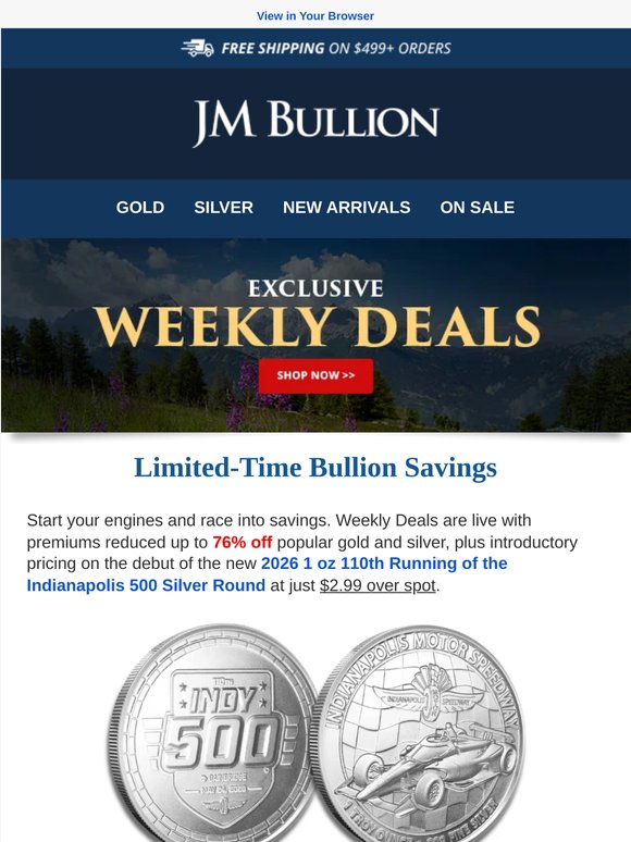Weekly Deals Are Live + Hot New Silver Release