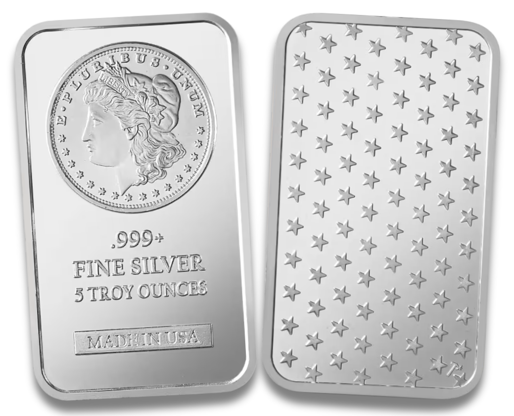5 oz SilverTowne Morgan Silver Bar (New)