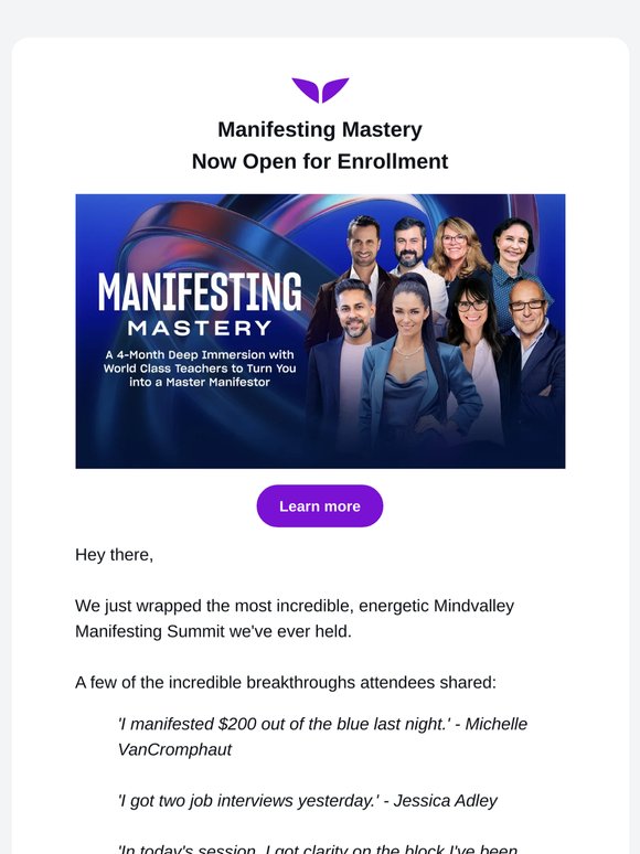 [Big Announcement] The key to manifest your dreams – inside.
