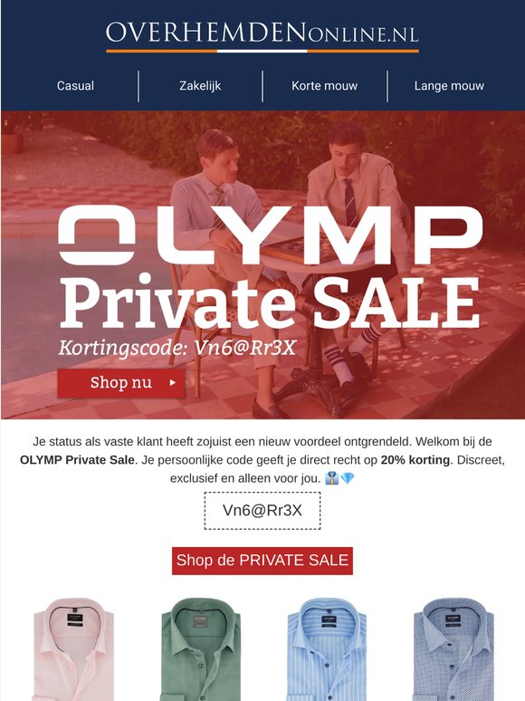 ✨ Exclusieve toegang: OLYMP Private Sale