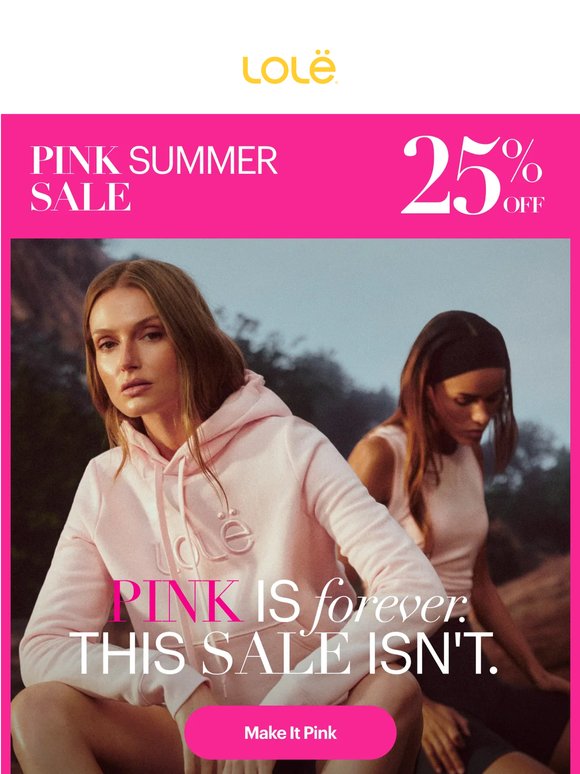 ☀️SUMMER SALE☀️: Shop pink. Save 25%.