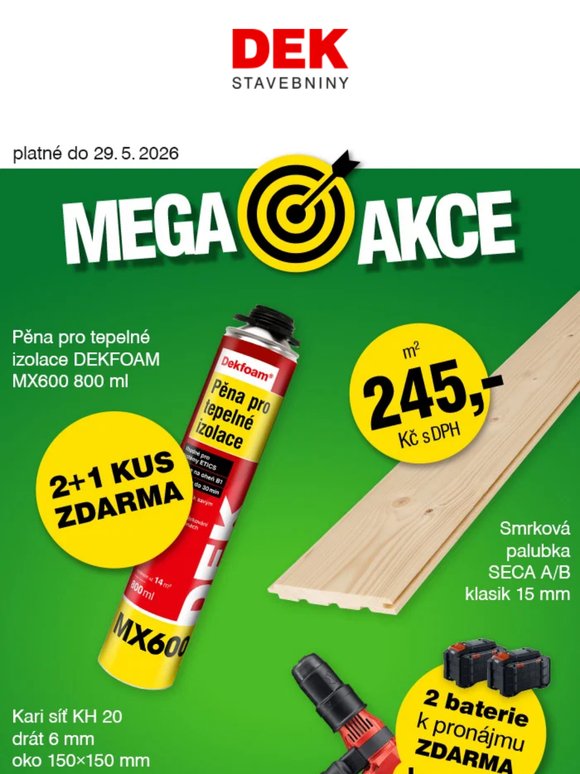 MEGA AKCE s novou nabídkou jsou tady