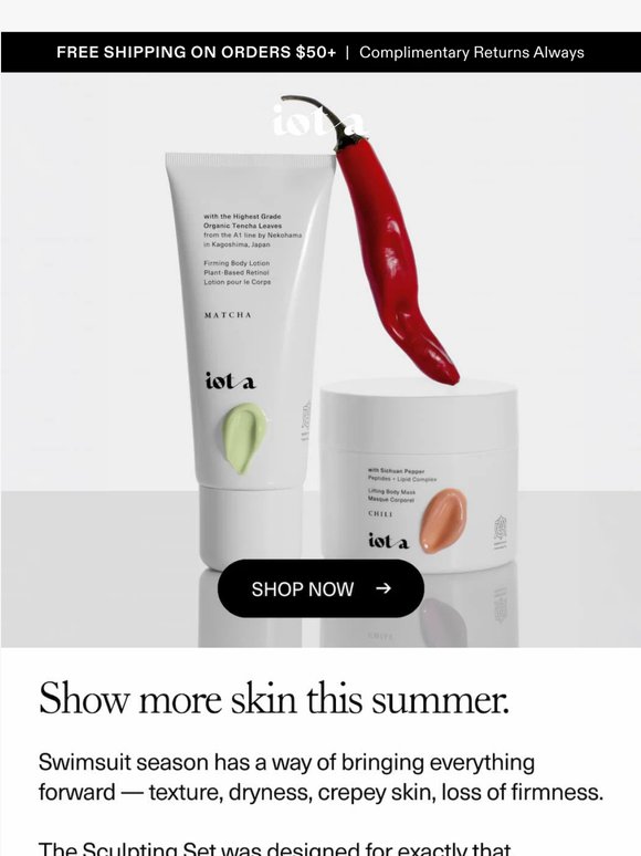 For firmer skin this summer