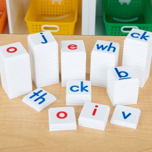 Image of Really Good Stuff® Digraphs Stacking Tiles Game - 1 Game