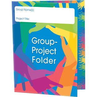 Image of Group Project Folders with Helpful Tips - 3 Pocket - 12 Pack