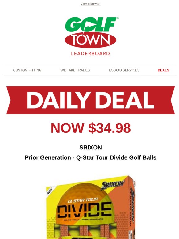 Today's Daily Deal from Golf Town!