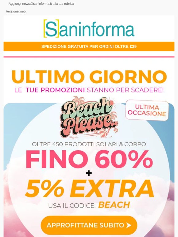 ⏳ ULTIMO GIORNO: le tue promozioni stanno per scadere! ⏰