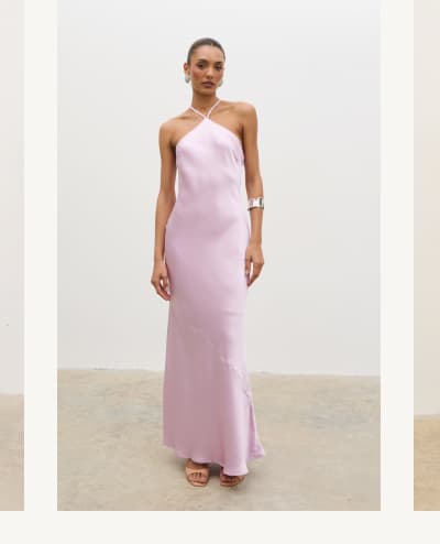 Yvette Halter Neck Maxi Dress