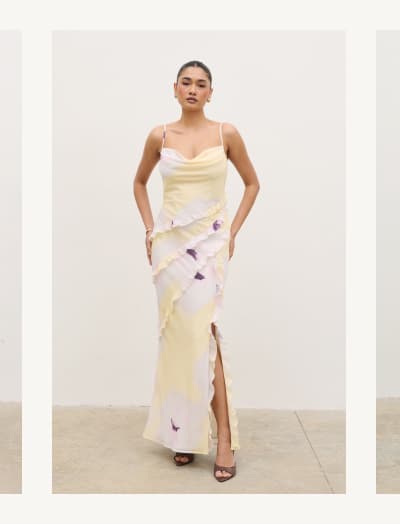 Constance Ruffle Maxi Dress