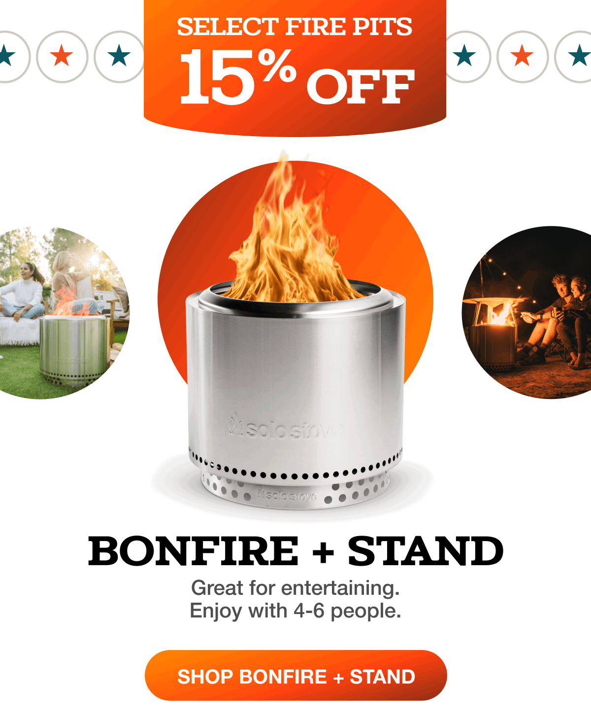 Bonfire 19.5 Fire Pit + Stand Bundle