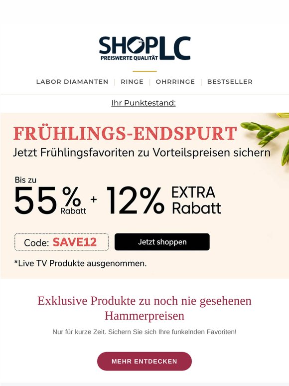 Liebe Kundin, HAMMERPREISE: Luxus-Schmuck extrem reduziert!