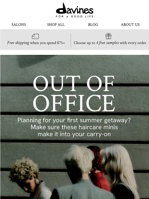 STATUS: Out of office ✈️