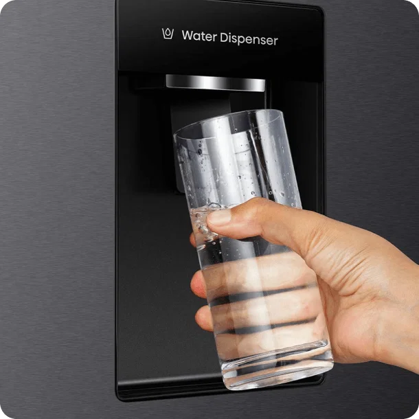 Ice and water dispensers