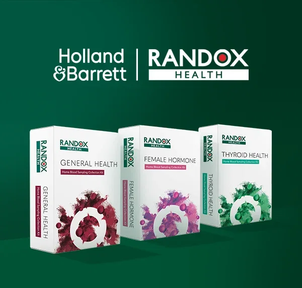 At-home blood testing kits from Randox Health 		