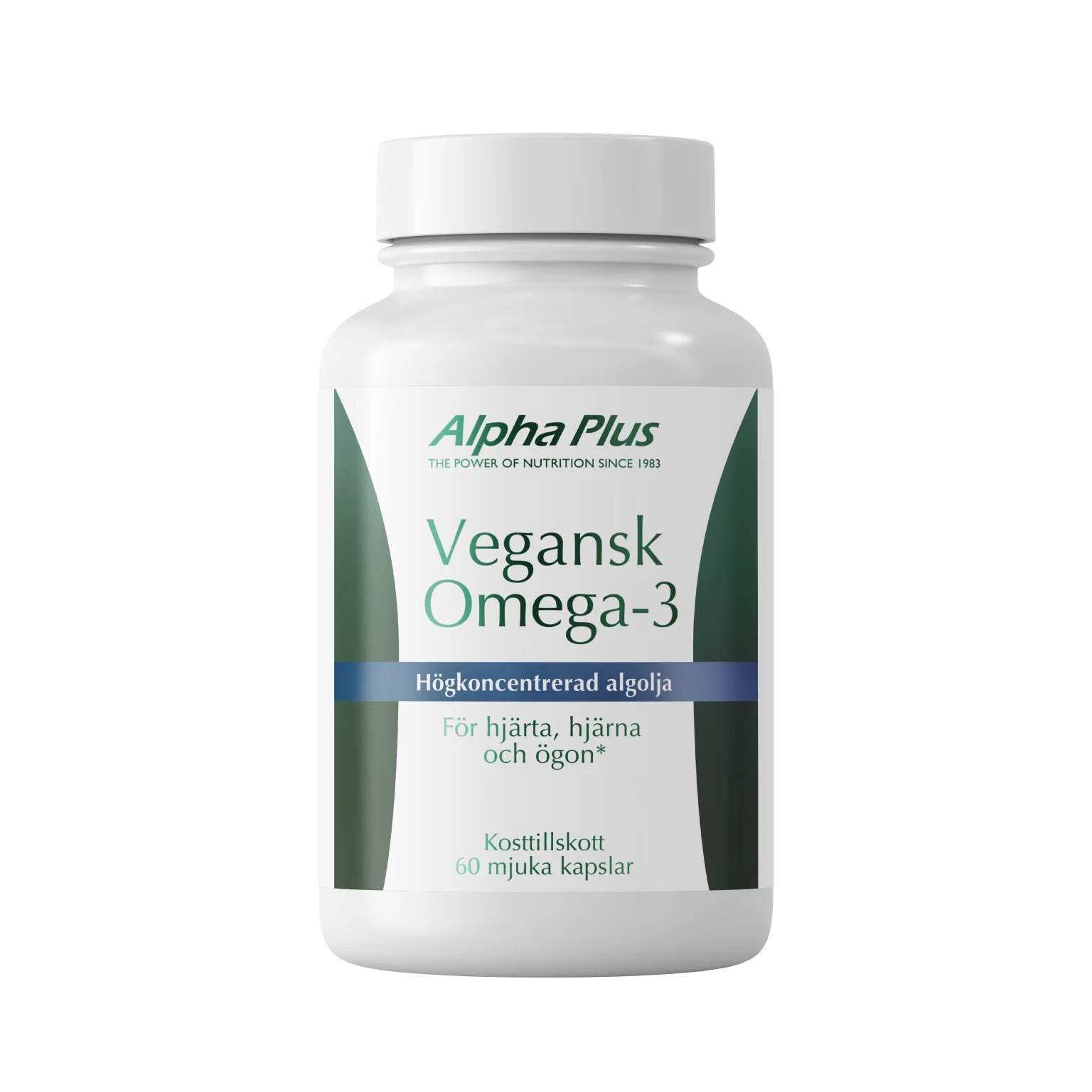 Alpha Plus Vegansk Omega-3 (Algolja) 60 mjuka kapslar 