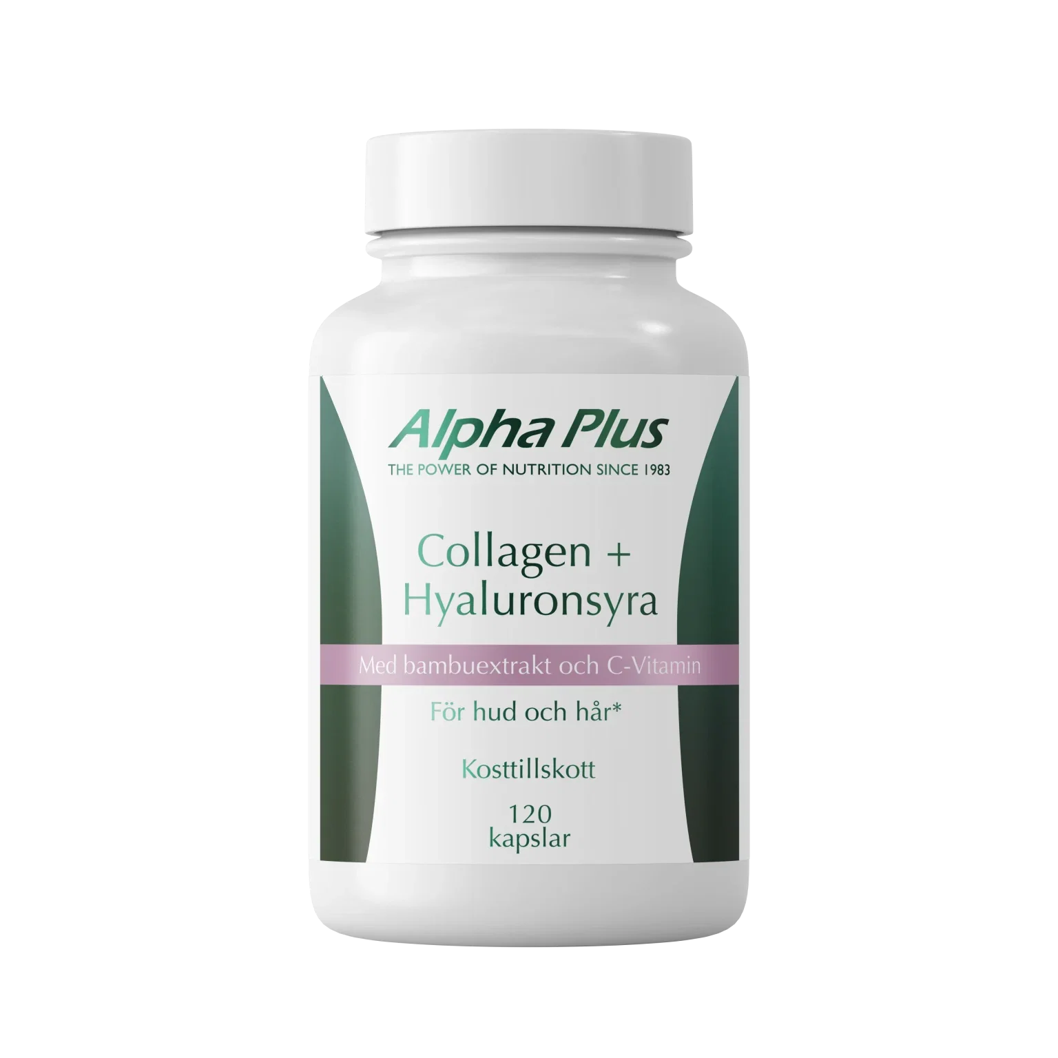 Alpha Plus Collagen + Hyaluronsyra 120 kapslar 