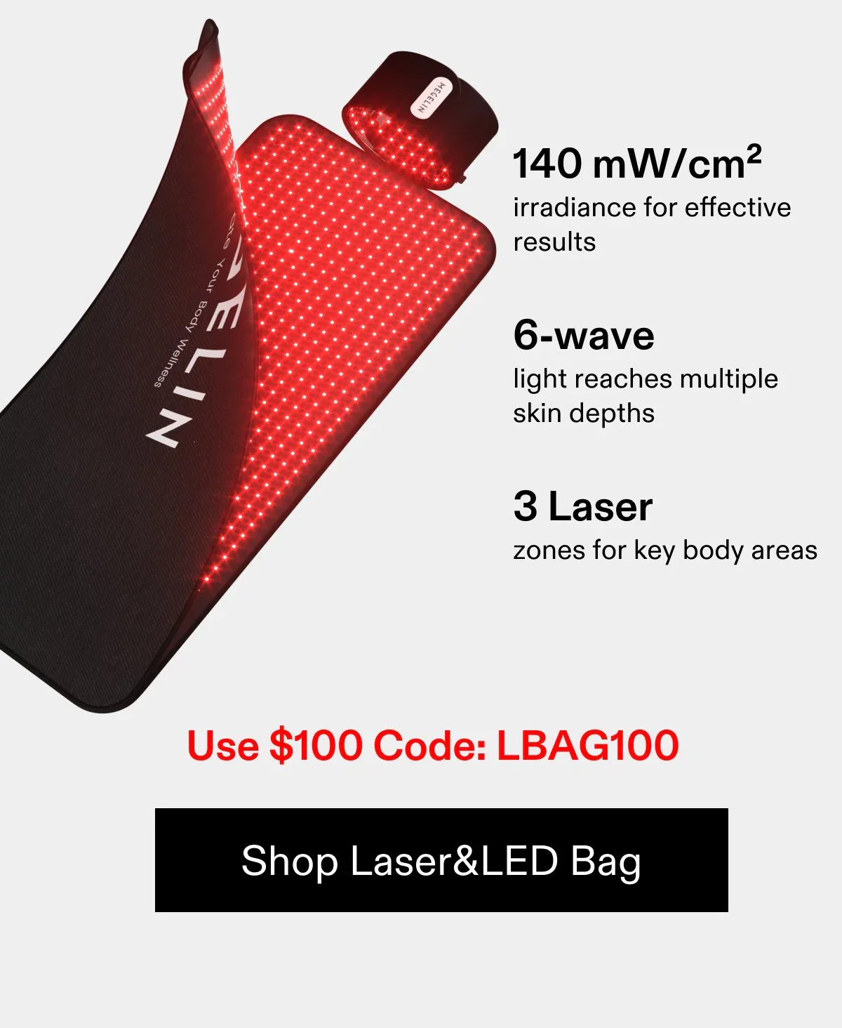 Shop Laser&LED Bag with $200 Code: LBAG200