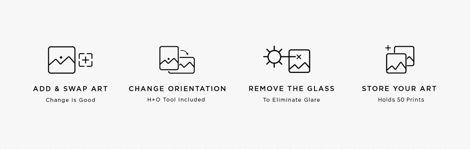 Add & Swap Art - Change Orientation - Remove The Glass - Store Your Art