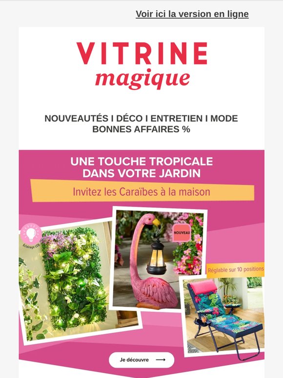 Une touche tropicale dans votre jardin 🦩🌿☀️