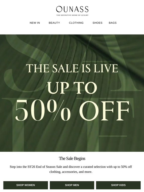 The End of Season Sale Is Here