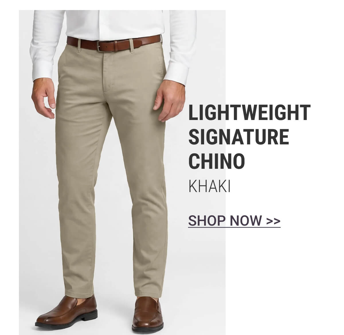 Khaki Lightweight Signature Chino