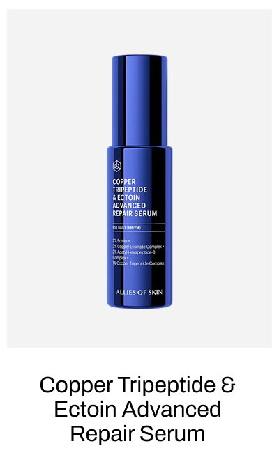 ALLIES OF SKIN COPPER TRIPEPTIDE AND ECTOIN ADVANCED REPAIR SERUM