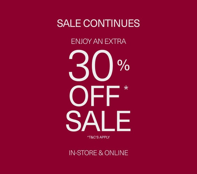 Enjoy An Extra 30% off Sale