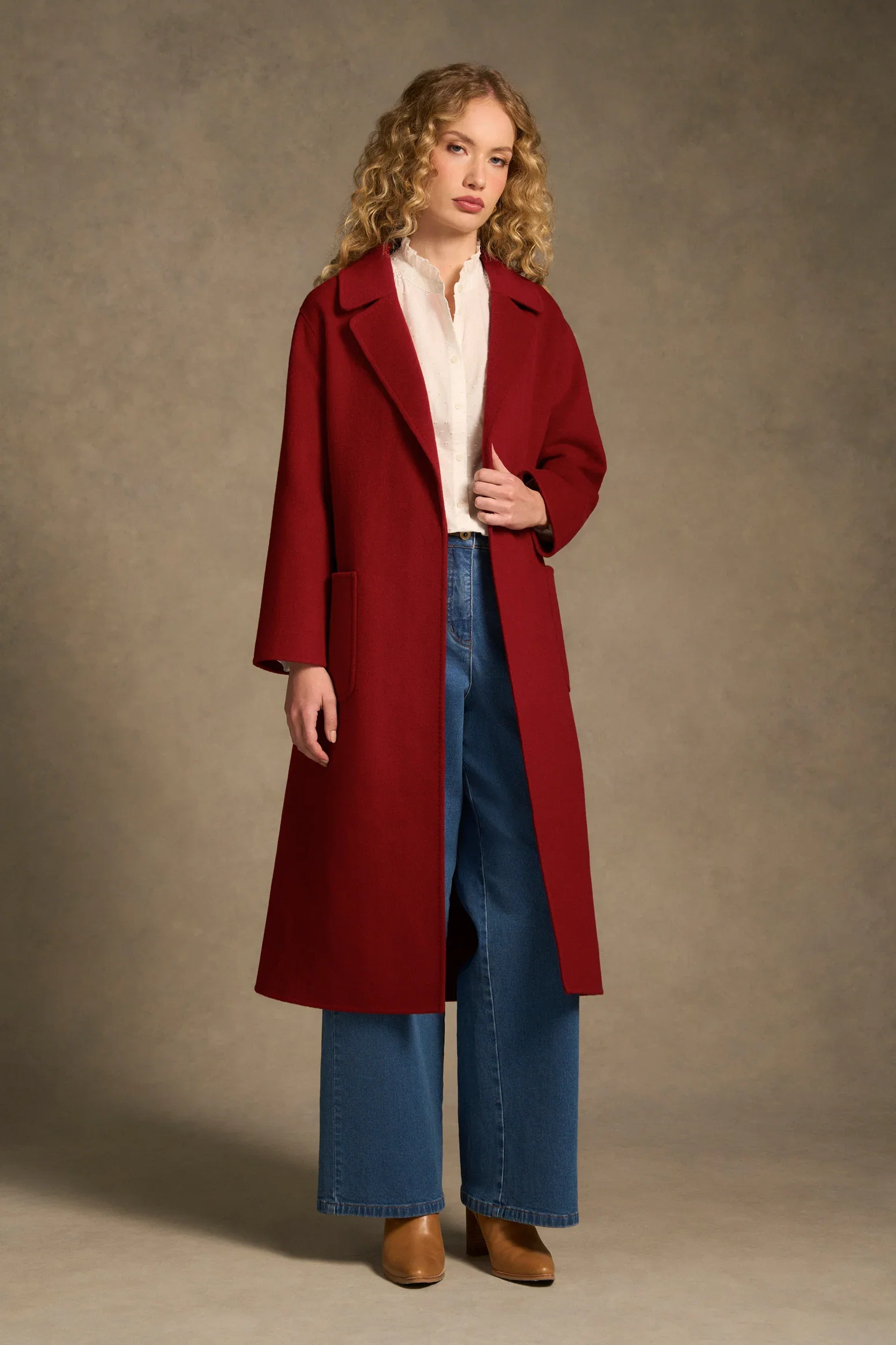 Image of Wool Jacket - Crimson
