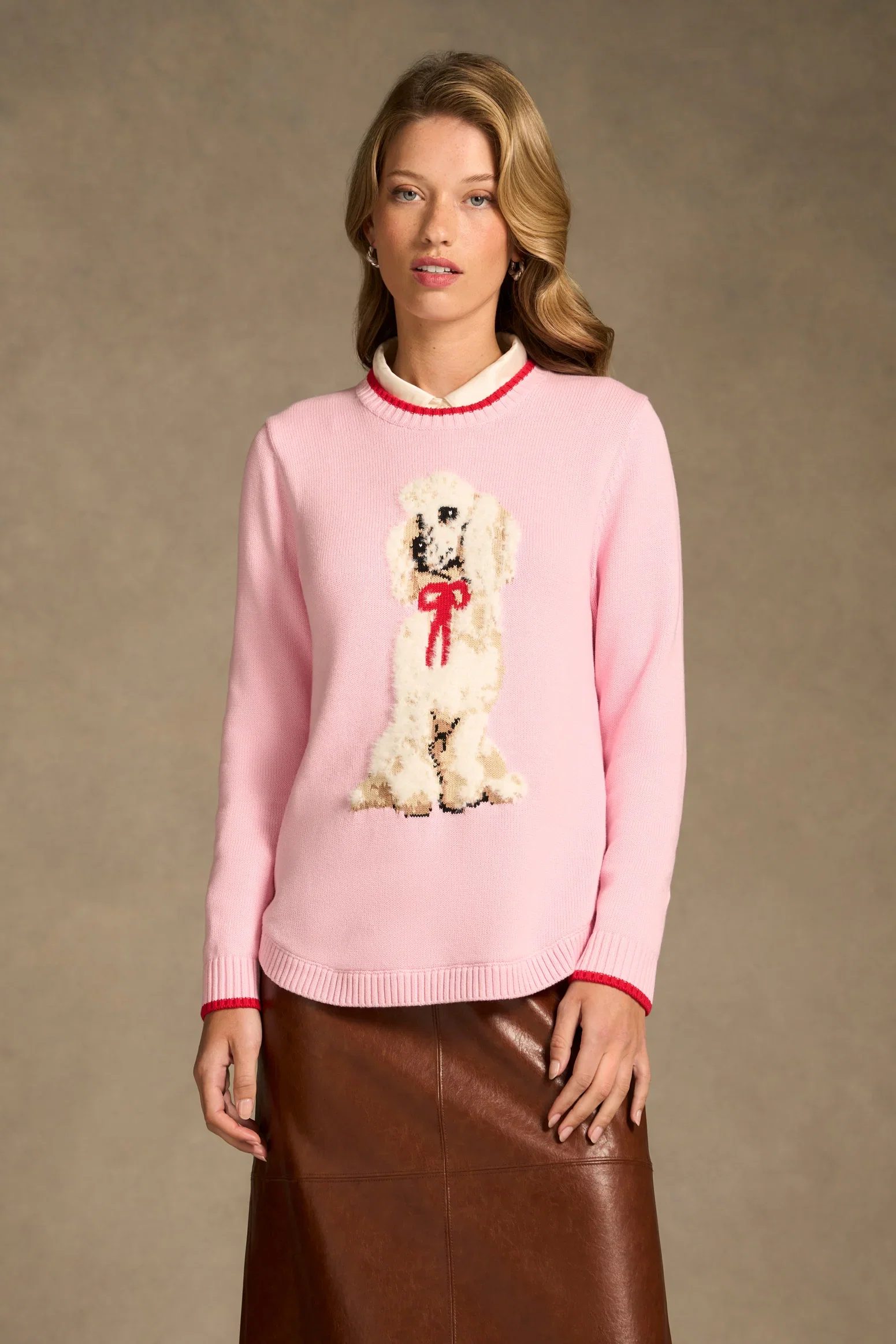 Image of Knitted Poodle Jumper - Chienne Print