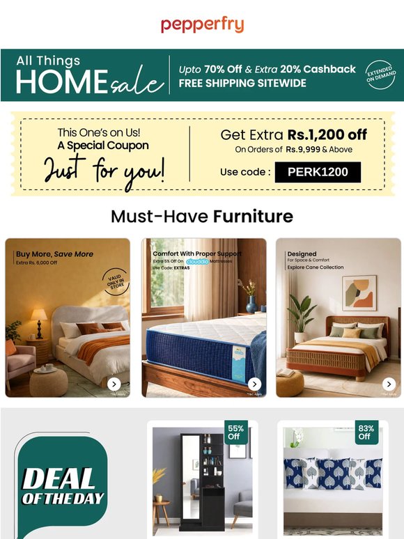 We Listened 😌All Things Home Sale Extended On Demand 🎉