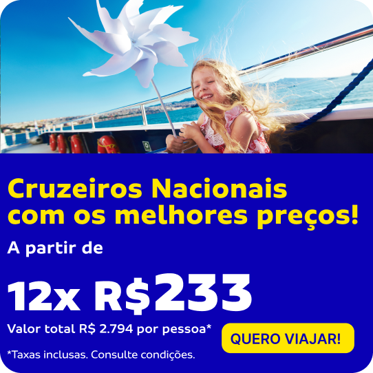 CRUZEIROS NACIONAIS COM OS MELHORES PREÇOS