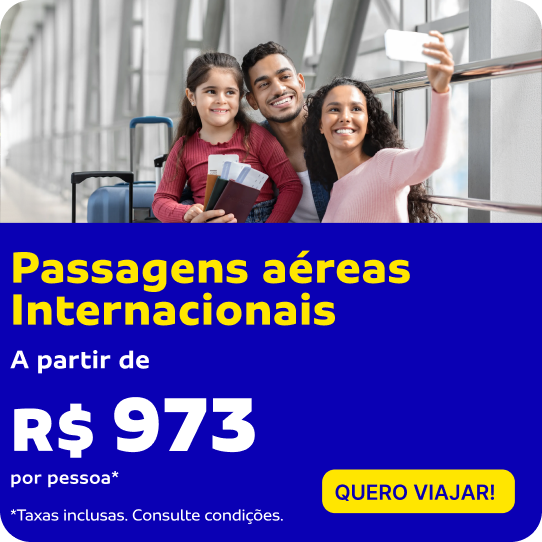 PASSAGENS AÉREAS INTERNACIONAIS