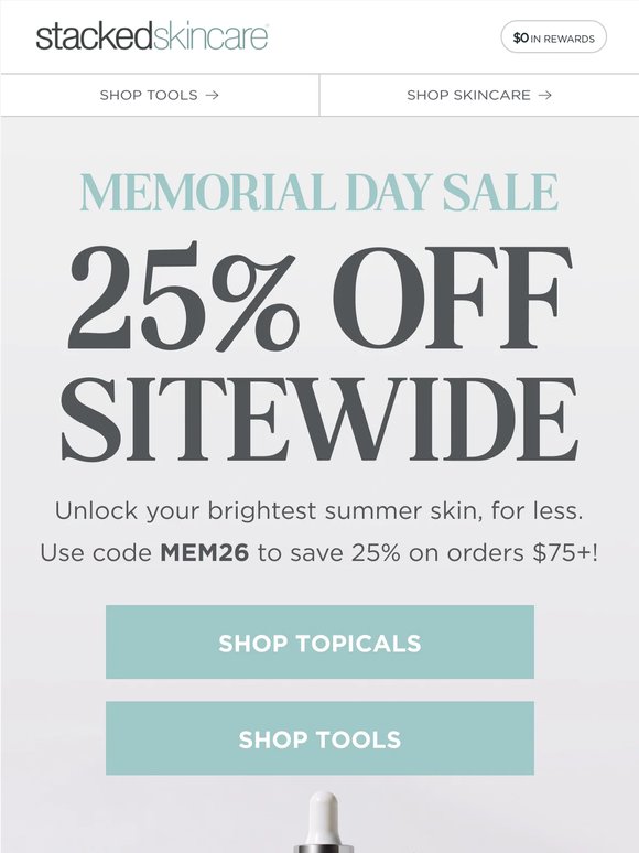 25% OFF TOPICALS & TOOLS