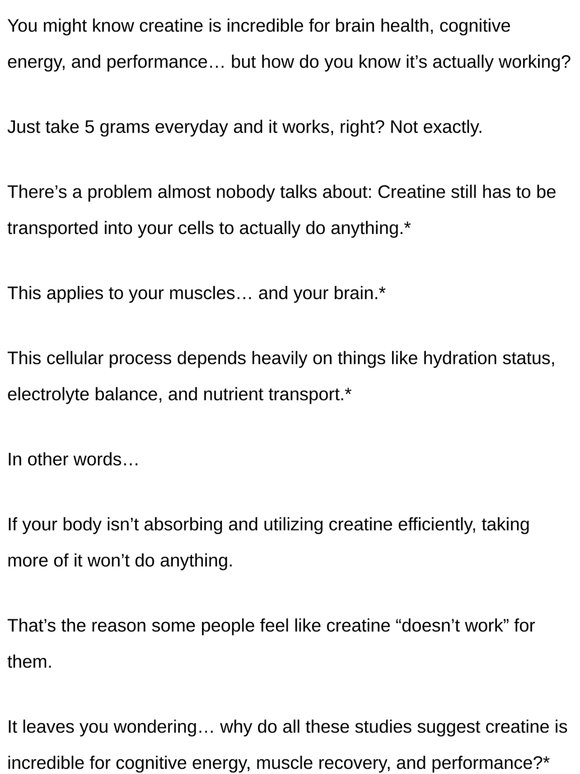 The creatine problem nobody talks about