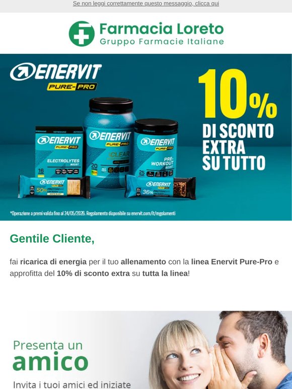 Prova la linea Enervit Pure-Pro e ottieni un 10% EXTRA! 🔋🏋️🛍️🛒