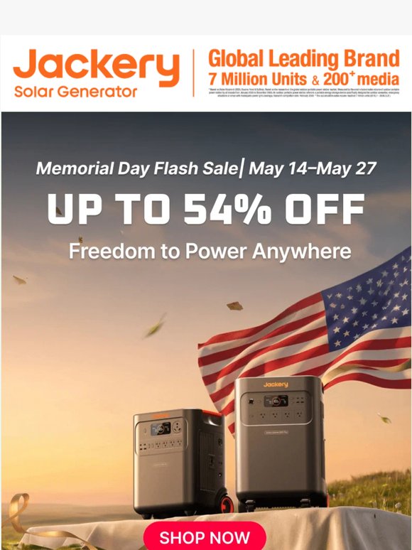 ⏰ 72 Hours Only | Memorial Day Flash Sale Is Live