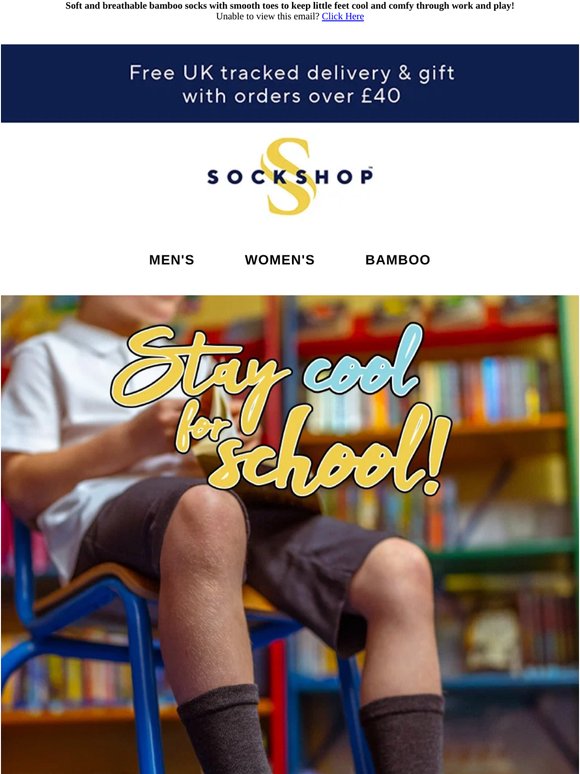 Stay cool for school - 5 for £4.99 kids' bamboo 🌱✏️📚