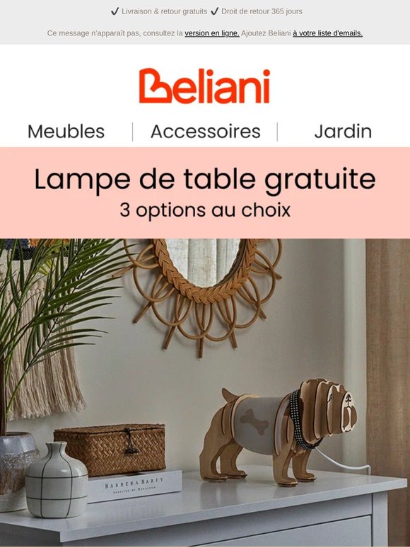 Lampe de table gratuite : choisissez parmi 3 options disponibles 💡🎁
