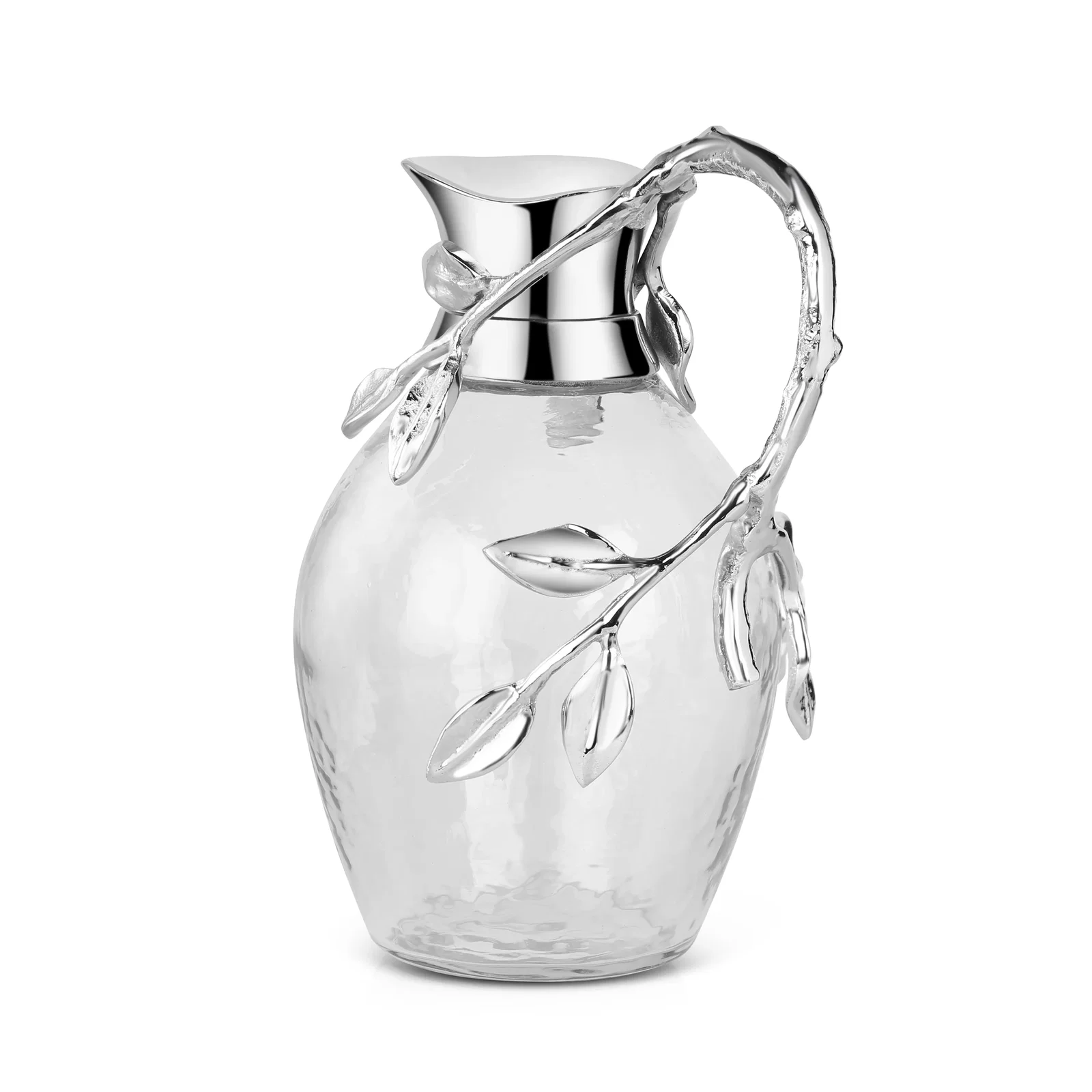 Image of Glass Jug with Leaf Handle