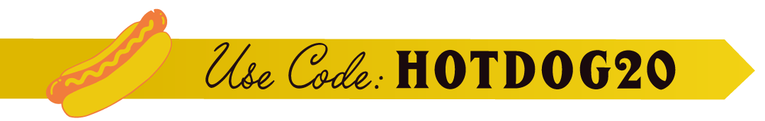 Use code HOTDOG20 for 20% off all coffee